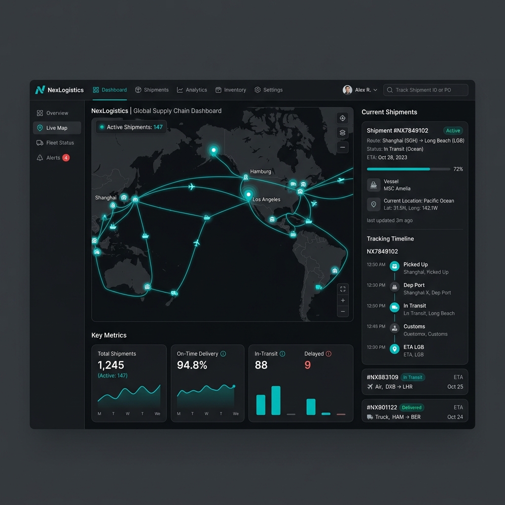 Logistics Tracking — Smart shipment and delivery tracking